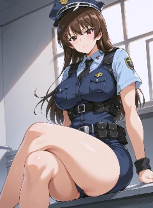 女警在电梯里