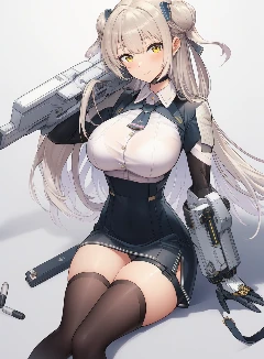 女孩子的胸部的是机甲操控杆